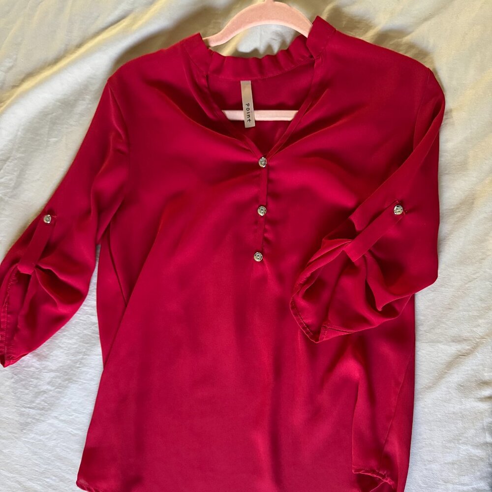 Women's Red Blouse